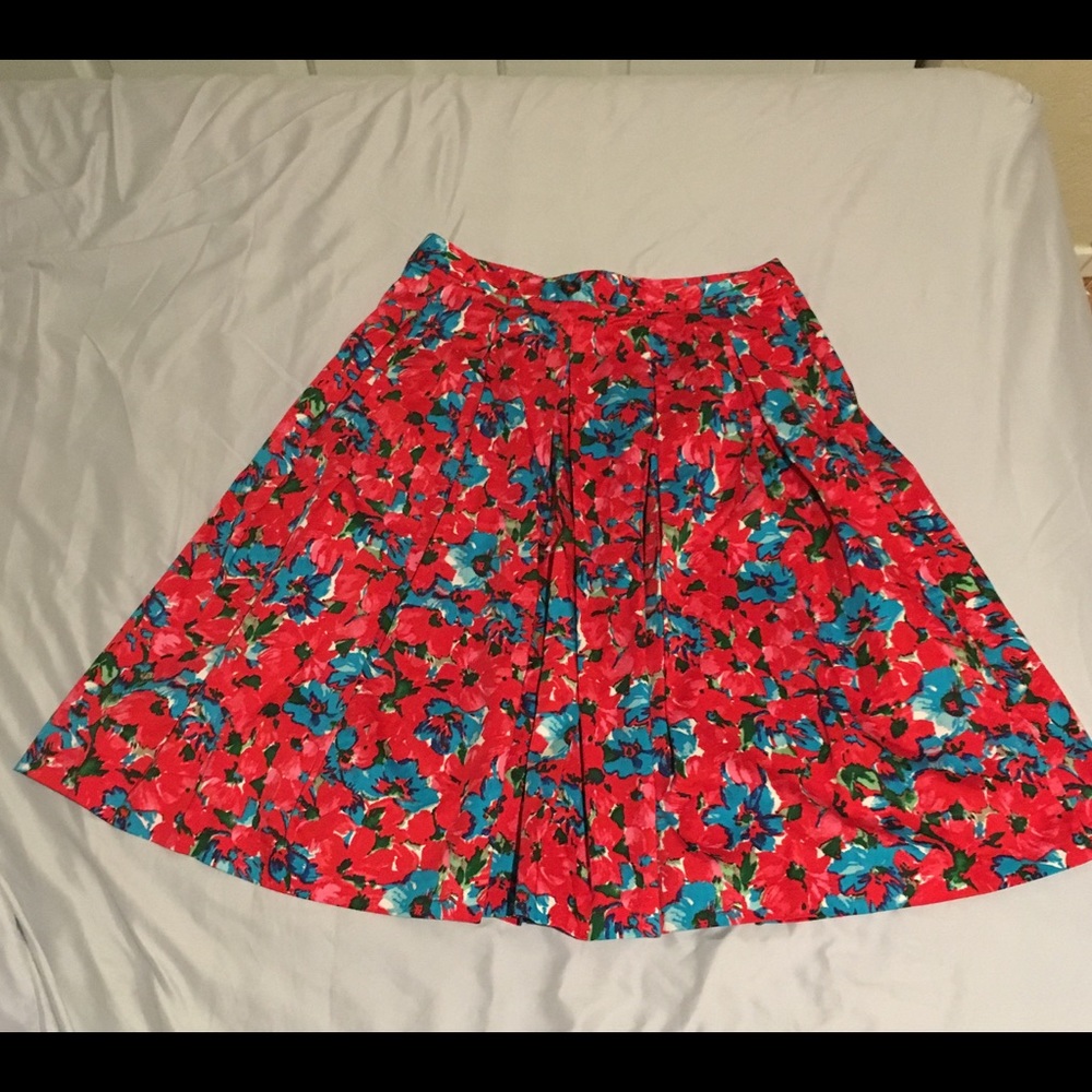 Talbots floral skirt 4